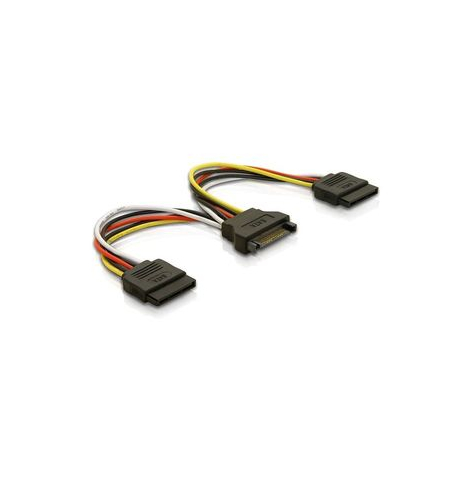 Kabel DELOCK 60105 Delock kabel do dysków 2x Serial ATA zasilający 0,15M