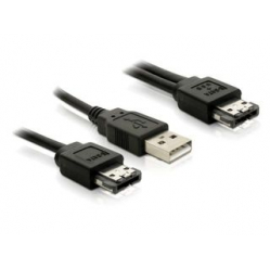 Kabel Delock Power Over eSATA Y -> USB + eSATA, 1m