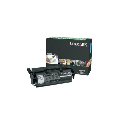 Toner Lexmark  X654X11E black zwrotny | 36000 str. | X654 / X656 / X658