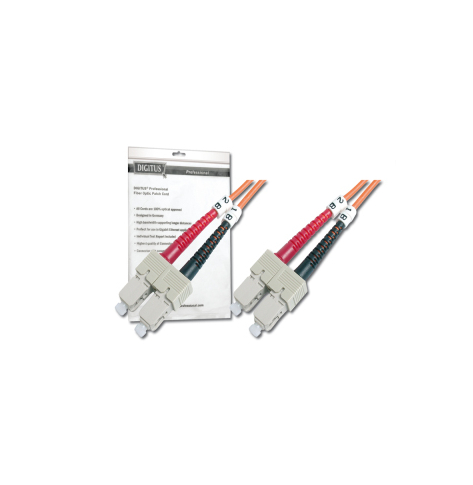 Kabel światłowodowy DIGITUS DK-2522-02 duplex MM 50/125 OM2 SC-SC, 2m