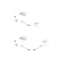 Kabel DIGITUS DN-95001 Zestaw pasywnych PoE, 5 LGW