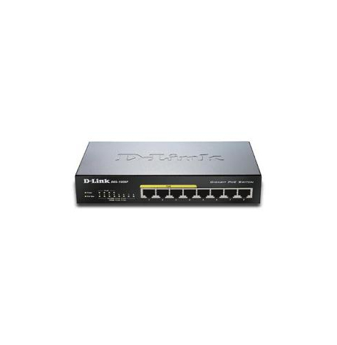 Switch sieciowy niezarządzalny D-Link DGS-1008P 8-portów 10/100/1000 (4 PoE)