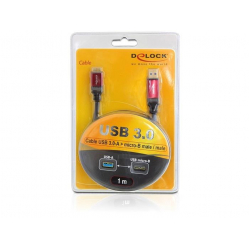 Kabel DELOCK USB AM 3.0 -> USB BM-Micro 1m Premium