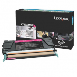 Toner Lexmark X746A1MG magenta zwrotny | 7 000 str. | X746de / X748de / X748dte