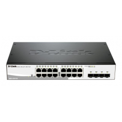 Switch sieciowy zarządzalny D-Link 16 portów 10/100/1000, 4 porty MiniGBIC (SFP)