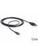 Kabel Delock USB micro AM-MBM5P 2.0 z wskaźnikiem ładowania LED, 1.5M