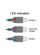Kabel Delock USB micro AM-MBM5P 2.0 z wskaźnikiem ładowania LED, 1.5M