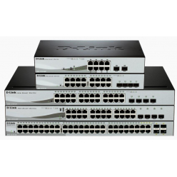 Switch sieciowy zarządzalny D-Link 24-porty 10/100/1000 Gigabit PoE, 4 porty COMBO GEth (RJ45)/MiniGBIC (SFP)