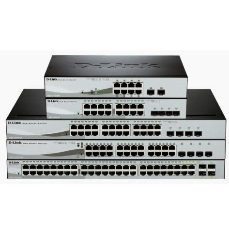 Switch sieciowy zarządzalny D-Link 24-porty 10/100/1000 Gigabit PoE, 4 porty COMBO GEth (RJ45)/MiniGBIC (SFP)