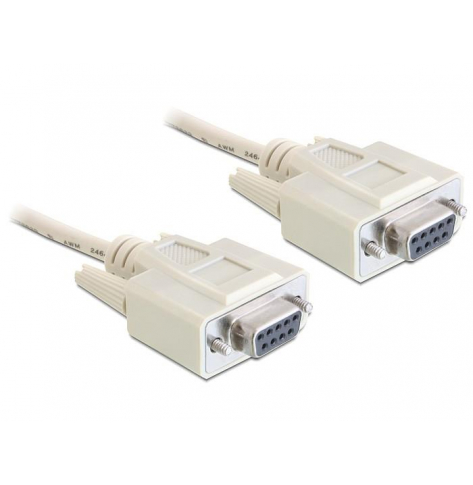 DELOCK 84077 Delock kabel transmisyjny Null Modem 9F/9F RS232, 1.8m