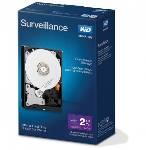 Dysk WD Surveillance 3.5 2TB SATA/600 64MB cache