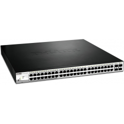 Switch sieciowy zarządzalny D-Link 48 portów 1000BaseT (RJ45), 4 porty MiniGBIC (SFP)