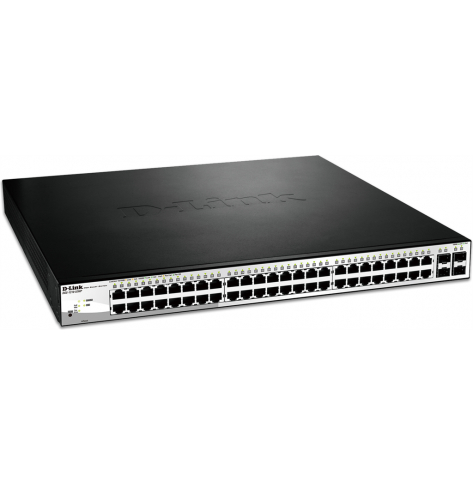 Switch sieciowy zarządzalny D-Link 48 portów 1000BaseT (RJ45), 4 porty MiniGBIC (SFP)
