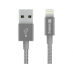 Kabel USB - Lightning Sandberg Excellence 1m Szary