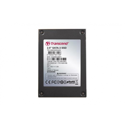 Dysk SSD Transcend 128GB 2.5 SATA3 (MLC) with Iron Case