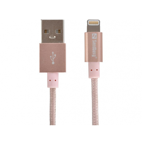 Kabel SANDBERG Excellence Lightning Rose Gold 1M