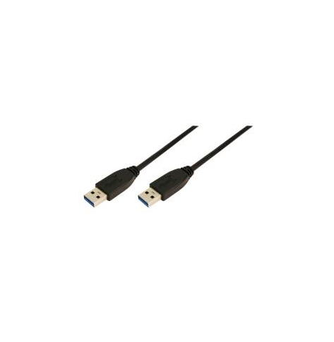 Kabel LOGILINK CU0040 LOGILINK - Kabel USB 3.0 Typ-A męski do Typ-A męski dł. 3m, czarny