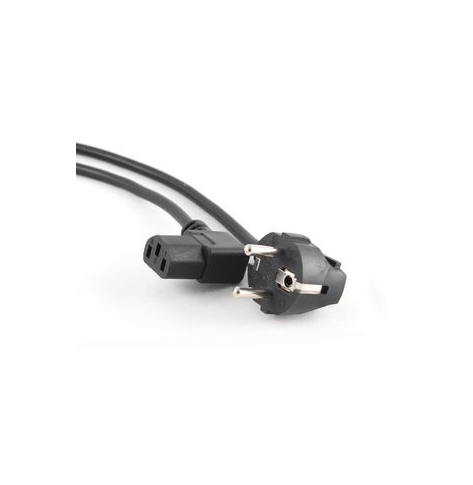Kabel GEMBIRD PC-186A-VDE zasilający komputerowy, kątowy Euro/IEC C13 1,8m VDE