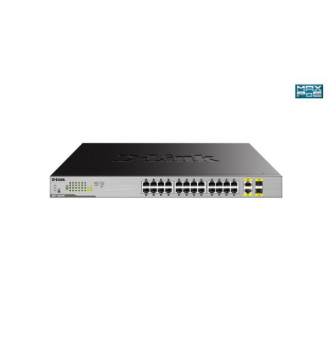 Switch sieciowy niezarządzalny D-Link DGS-1026MP 24-Porty 10/100BaseTX (RJ45) 2 porty MiniGBIC (SFP)