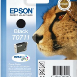 Tusz Epson C13T07114012 T0711 black DURABrite Stylus D78/92/120/DX4000/4050/4400/4450/50...