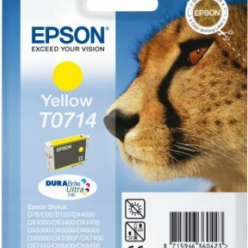Tusz Epson C13T07144012 T0714 yellow DURABrite Stylus D78/92/120/DX4000/4050/4400/4450/5000