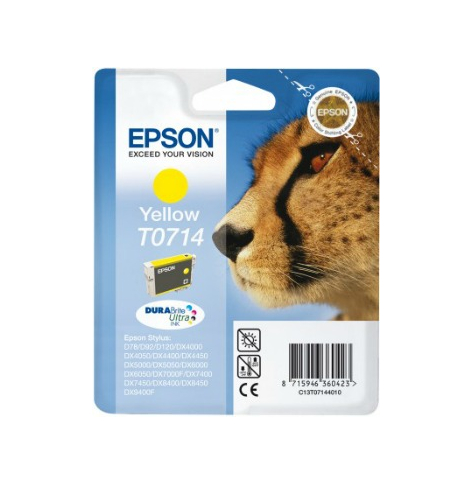 Tusz Epson C13T07144012 T0714 yellow DURABrite Stylus D78/92/120/DX4000/4050/4400/4450/5000