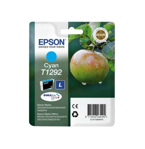 Tusz Epson C13T12924012 T1292 cyan Stylus SX425W/SX525WD/BX305F/BX320FW/BX625FWD