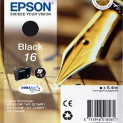 Tusz Epson C13T16214012 T1621 black DURABrite 5.4ml WF-2010/25x0