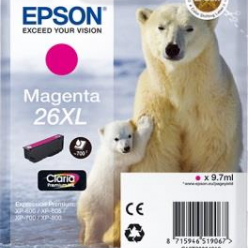 Tusz Epson C13T26334012 T2633 XL magenta Claria 9,7 ml XP-600/700/800