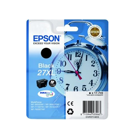 Tusz Epson C13T27114012 T2711 XL black DURABrite