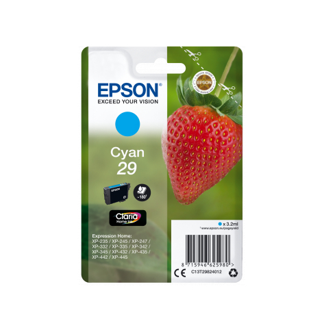 Tusz Epson C13T29824012 Singlepack cyan 29 Claria Home 3,2 ml