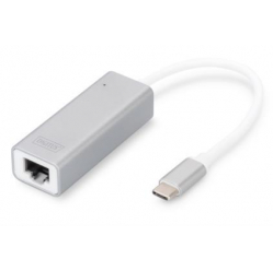 Przejściówka DIGITUS Gigabit Ethernet USB 3 typu C