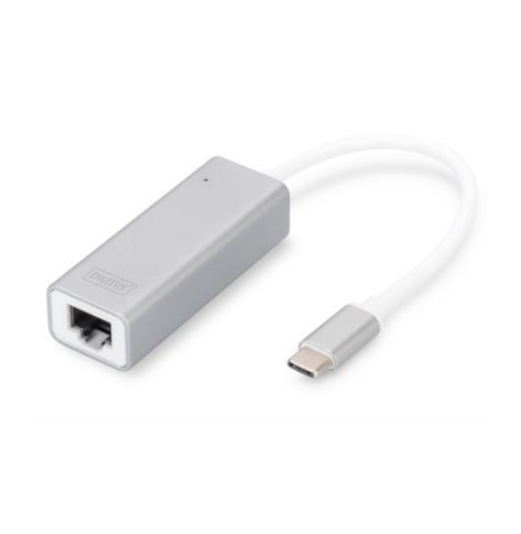 Przejściówka DIGITUS Gigabit Ethernet USB 3 typu C