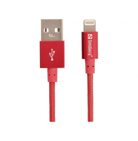 Kabel Lightning Sandberg Excellence Czerwony 1M