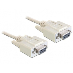 Kabel Delock Null Modem 9F/9F RS232, 5m