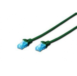 Kabel DIGITUS DK-1512-005/G patch cord UTP CAT.5E zielony 0.5m 15 LGW