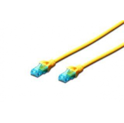 Kabel DIGITUS DK-1512-005/Y patch cord UTP CAT.5E żółty 0.5m 15 LGW