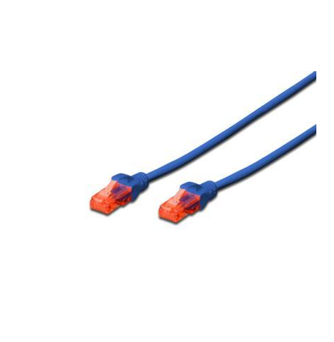 DIGITUS DK-1612-005/B Kabel Digitus patch cord UTP, CAT.6, niebieski, 0,5m, 15 LGW