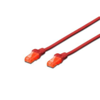 Kabel DIGITUS DK-1612-010/R patch cord UTP CAT.6 czerwony 1,0m 15 LGW