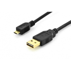 Kabel ASM AK-300122-018-S ASSMANN Kabel połączeniowy USB 2.0 HighSpeed dwustronny USBA/microUSBB M/M 1,8m