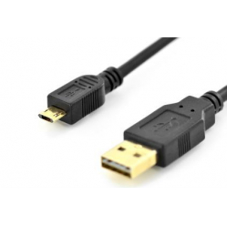 Kabel ASM AK-300122-018-S ASSMANN Kabel połączeniowy USB 2.0 HighSpeed dwustronny USBA/microUSBB M/M 1,8m