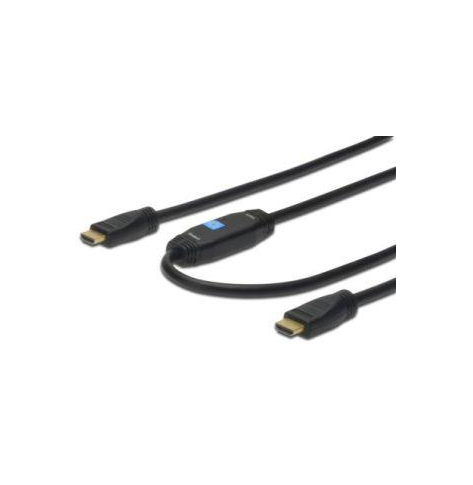 DIGITUS Kabel HDMI HighSpeed ze wzmacniaczem 1080p 60Hz FHD Typ HDMI A/A M/M czarny 40m