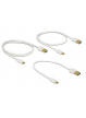 Kabel DELOCK 83679 danych i szybkiego ładowania USB 2.0 AM>Micro BM, zestaw 3 części
