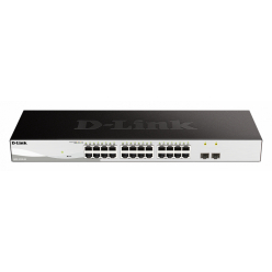 Switch sieciowy zarządzalny D-Link 24 porty 1000BaseT (RJ45), 2 porty MiniGBIC (SFP)
