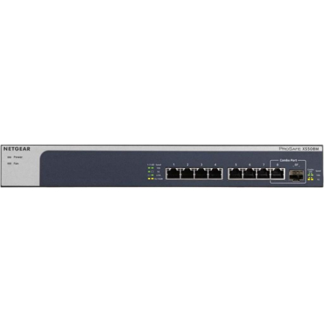 Switch niezarządzalny NETGEAR XS508M-100EUS 8-portów - 7 portów 10 Gigabit Ethernet 1 port 10 Gigabit Ethernet / 10 Gigabit Ethernet SFP+