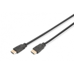 DIGITUS DK-330123-010-S Kabel HDMI HighSpeed z Ethernetem 4K 60Hz UHD Typ HDMI A/A M/M czarny 1m