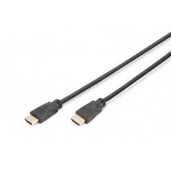 Kabel DIGITUS HDMI HighSpeed z Ethernetem 4K 60Hz UHD Typ HDMI A/A M/M czarny 5m