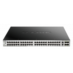 Switch wieżowy DLINK 54-porty - 48 portów 10/100/1000 (PoE) 2 porty 10 Gigabit Ethernet 4 porty 10 Gigabit SFP+