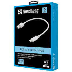 SANDBERG 136-29 Sandberg kabel USB-C 3.1 > USB-A 3.0 0.2M