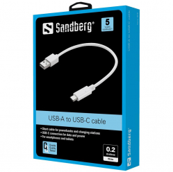 Kabel USB-C 3.1 do USB-A 3.0 0.2M Sandberg